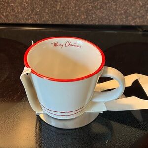 Hearth and Hand with Magnolia Christmas coffee mug with stencils NWT